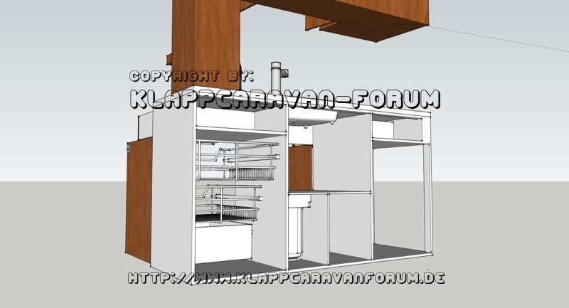 Papillon - Küchenblock