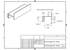 Dichtungsprofil Wand