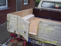 Innenausbau beim Peugeot Pickup