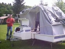 CT9 - Gestänge ausgeklappt Deichselansicht