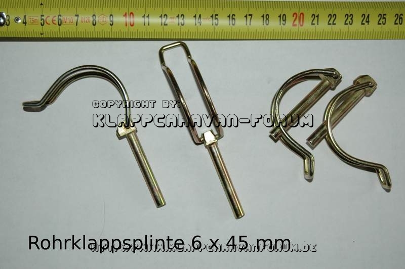 Rohrklappsplinte - 6 x 45 mm
