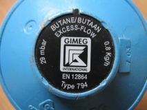 29 mBar-Druckregler für Campingaz-Butanflaschen
