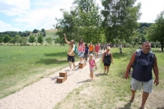 Nahe am Sommer 2011 - Monzingen - Barfußpfad Bad Sobernheim - Gleichgewichtsübungen - 4