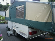 Trigano Randger 575 LX - Aufgebaut halb von hinten.