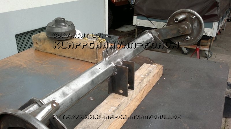 Trigano Achse und Trommel getrahlt und gescliffen