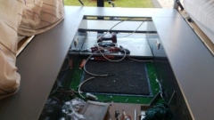 Dreiergespann-Beleuchtung und Steckdosen im Rechts Links Falter08