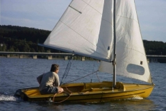 Segelboot im Einsatz